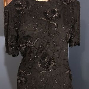 Gorgeous silk and sequined top!!